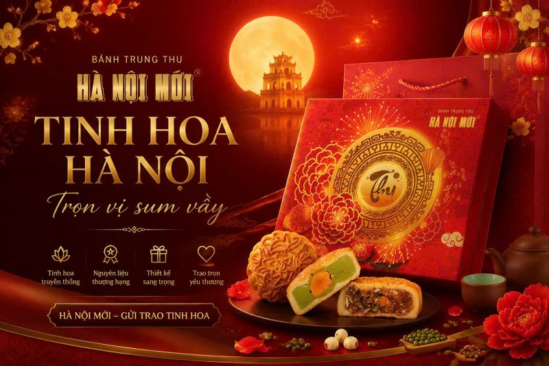 BÁNH TRUNG THU HÀ NỘI MỚI - TINH HOA HÀ NỘI, TRỌN VỊ VẦY